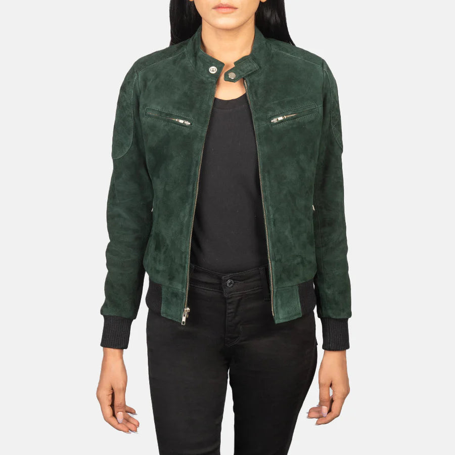 Zee green Real Leather Jacket