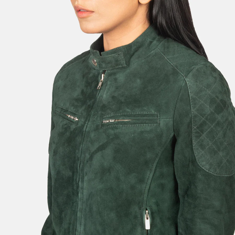 Zee green Real Leather Jacket